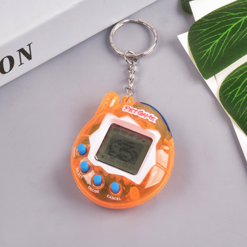 Transparent Electronic Pets Nostalgic 168 in 1 Virtual Cyber Pet Toy with Pixel Play Funny Retro Gift