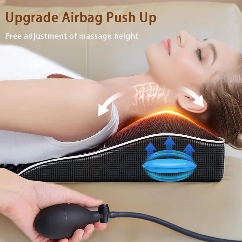 Electric Shiatsu Neck and Back Massage Pillow with Heat