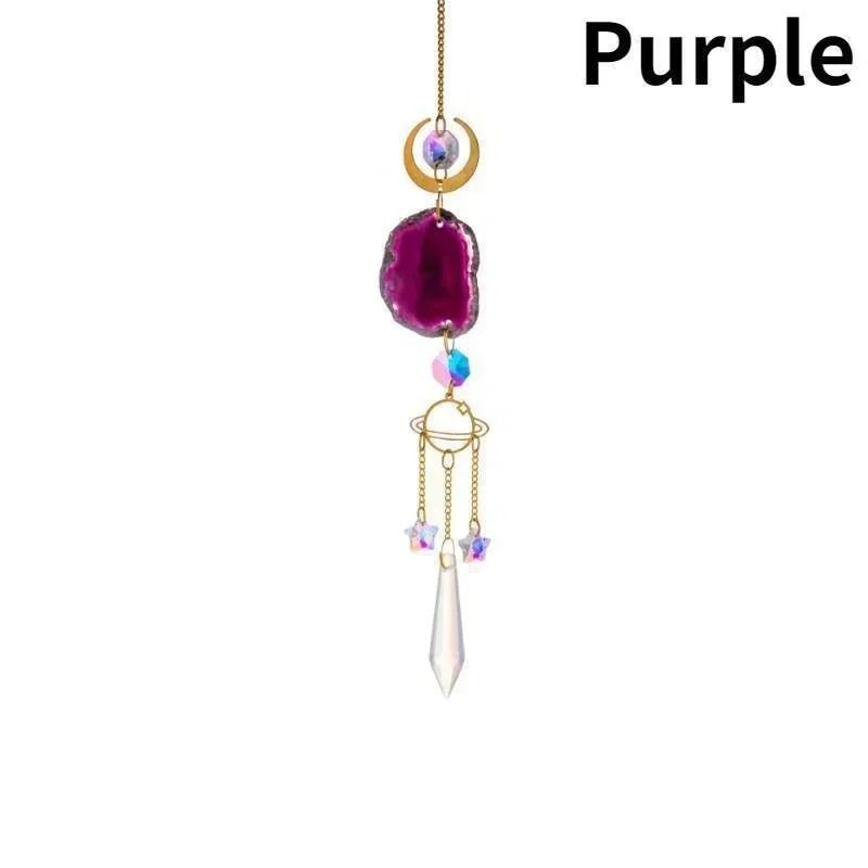 Sun and Moon Crystal Prism Suncatcher