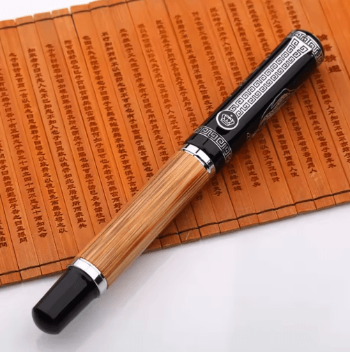 Duke Confucius Bamboo Calligraphy Fountain Pen – Classic Bent Nib Fountain Pen 1.2mm