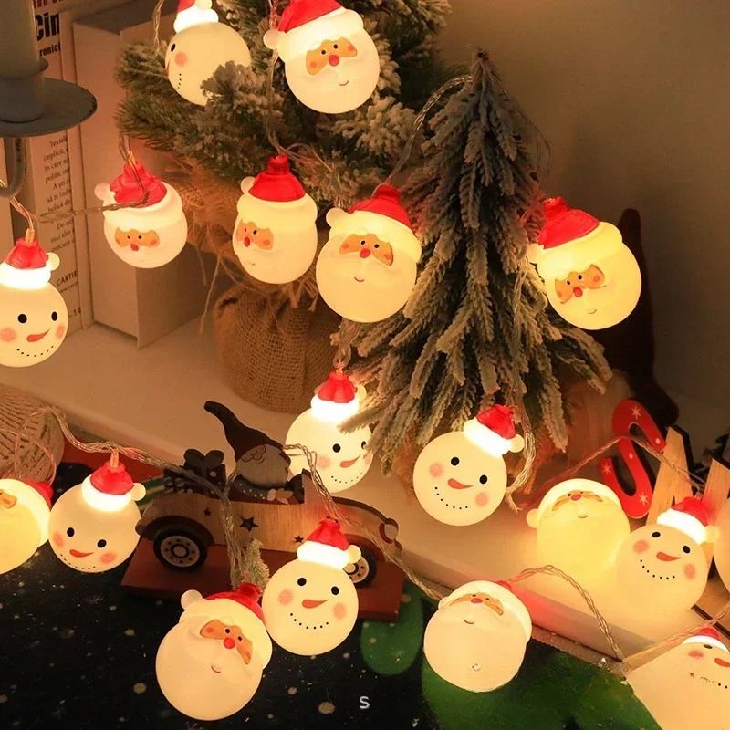 Santa Claus LED String Light Garland