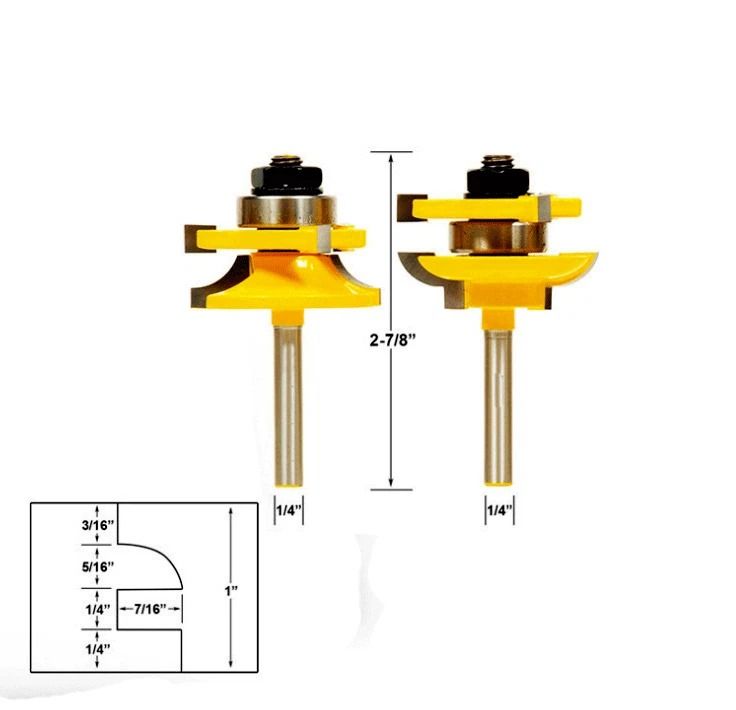 Cabinet Door Router Bit Set, Raised Panel Router Bit