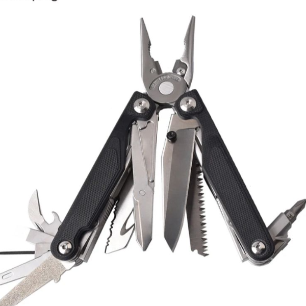 Titanium Stainless Camping Multi Tool Pliers EDC Folding Clamp with G10 Handle for Outdoor Adventures
