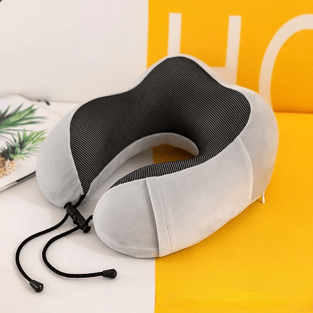 RestEase Memory Foam Travel Neck Pillow Cervical Support