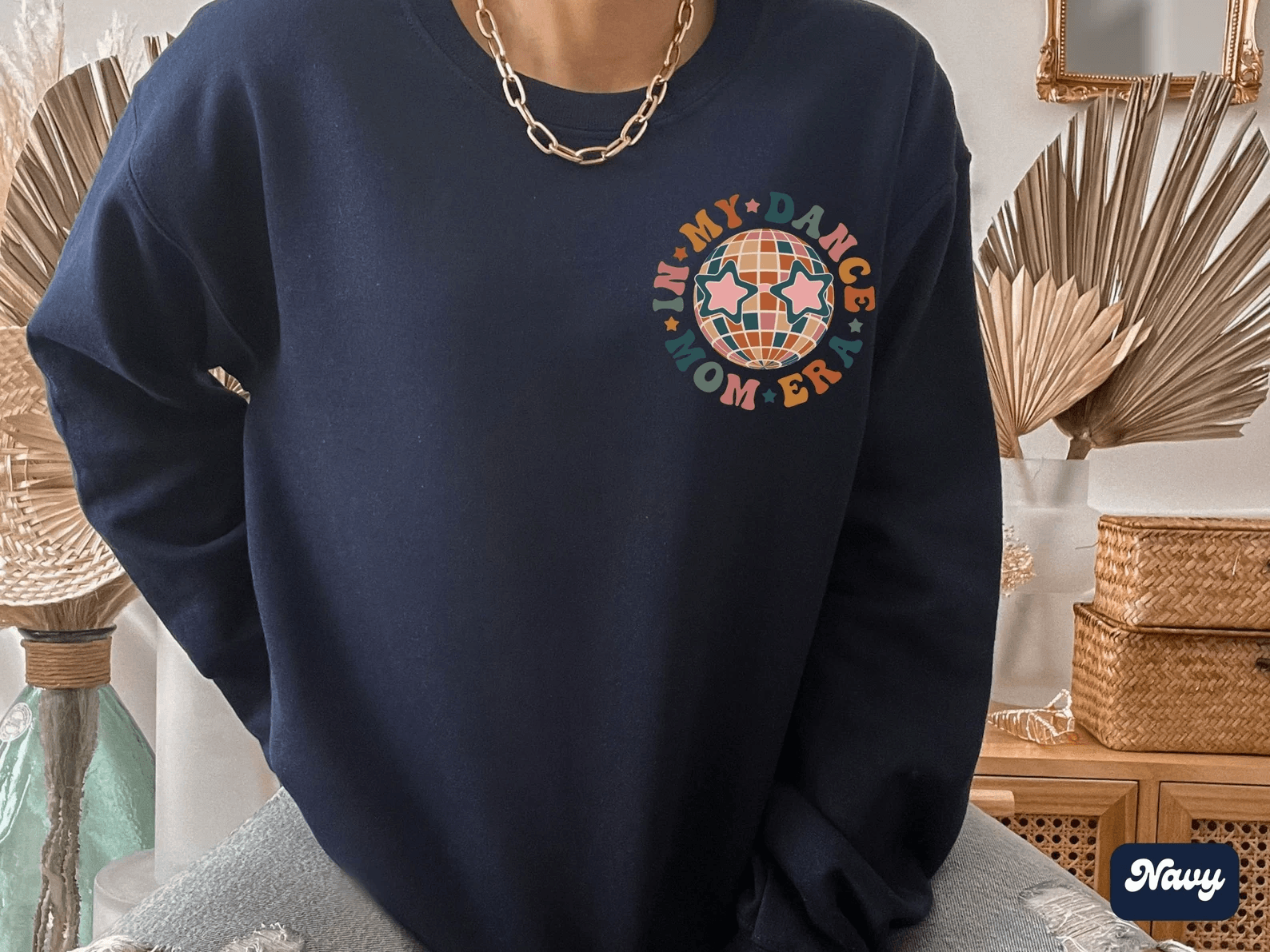 In My Dance Mom Era Sweatshirt Retro Dance Mom Crewneck Mothers Day Gift
