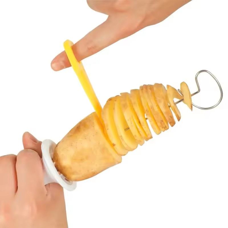 Whirlwind Potato Spiral Cutter – Potato Tower Maker & Vegetable Spiral Slicer | Creative Kitchen Gadget
