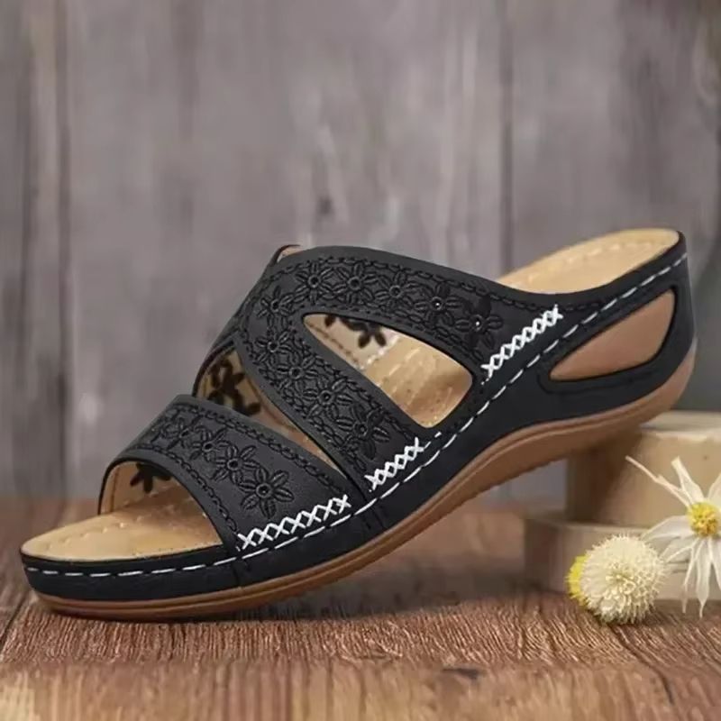 HeritageStep Orthopedic Vintage Wedge Sandals