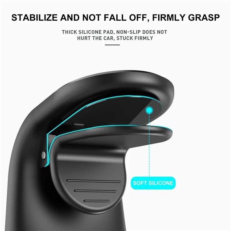 360 Degree Magnetic Car Phone Holder Air Vent Mount Metal Stand