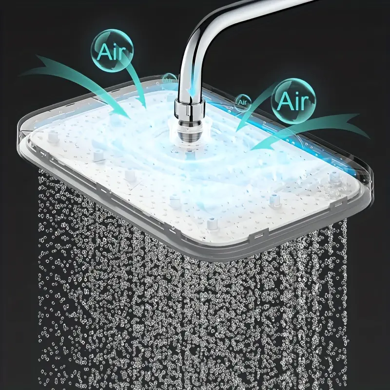 Large Water Outlet Pressurized Shower Head Water Heater with Top Spray Panel