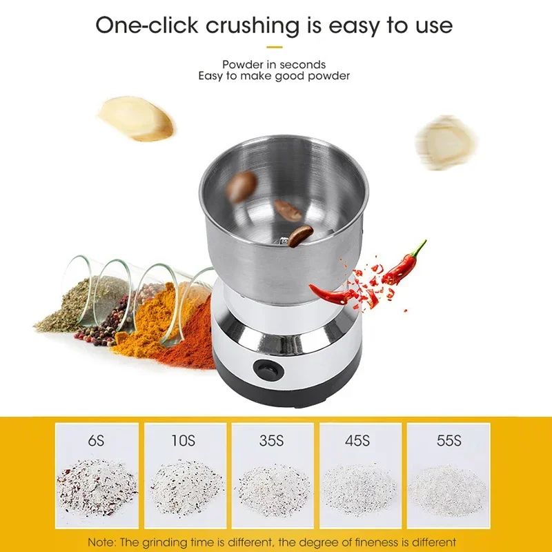 Mini Electric Grinder 300ml – Ultrafine Coffee, Spice & Baby Food Grinder