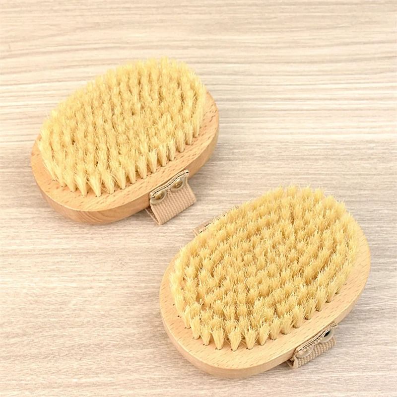 PureGlow Natural Bristle Wet Dry Body Brush
