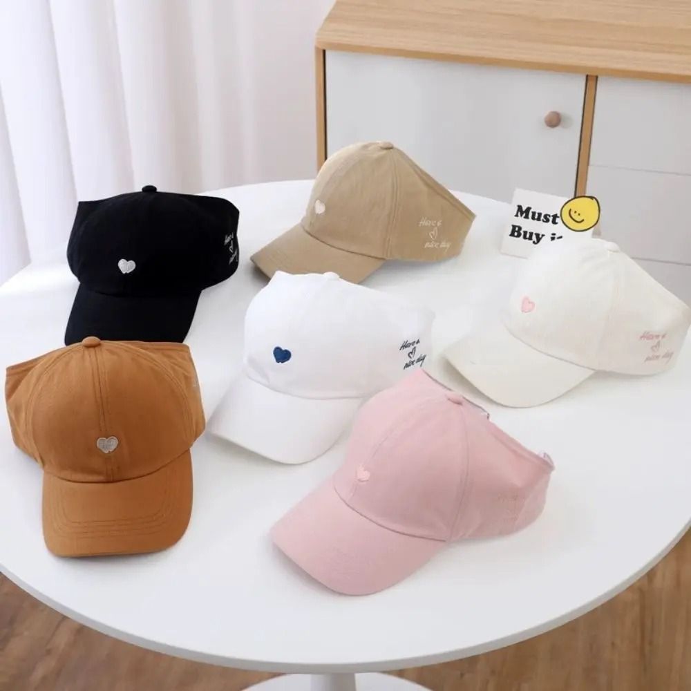 Kids Heart Design Summer Baseball Cap Empty Top Sun Hat