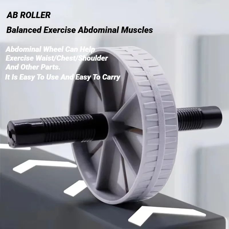 Heavy-Duty Abdominal Wheel Roller for Core Strength and Muscle Training