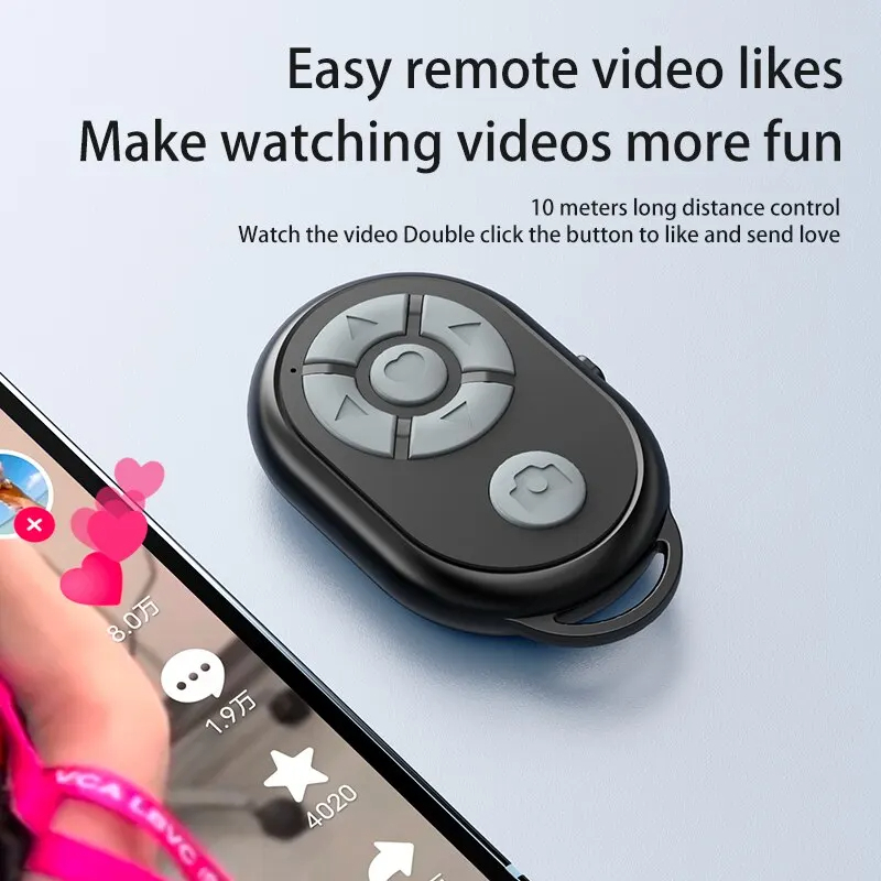 Bluetooth Selfie Stick with Remote Control & Camera Bluetooth Controller