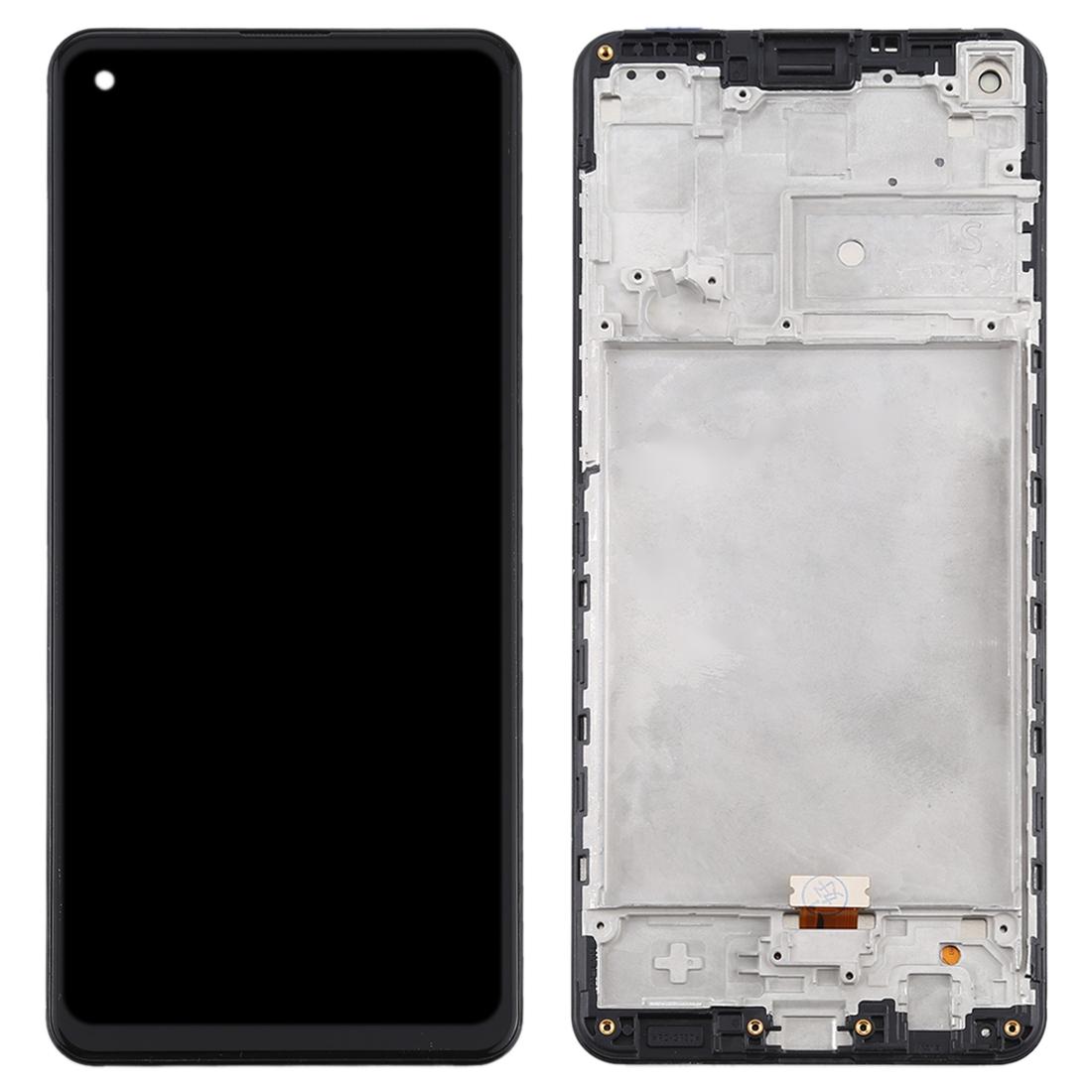 Samsung Galaxy A21s Screen Replacement LCD Digitizer Assembly with Frame Black