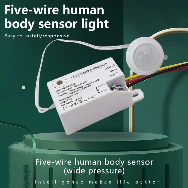 PIR Motion Sensor Light Switch Auto LED Lamp Controller