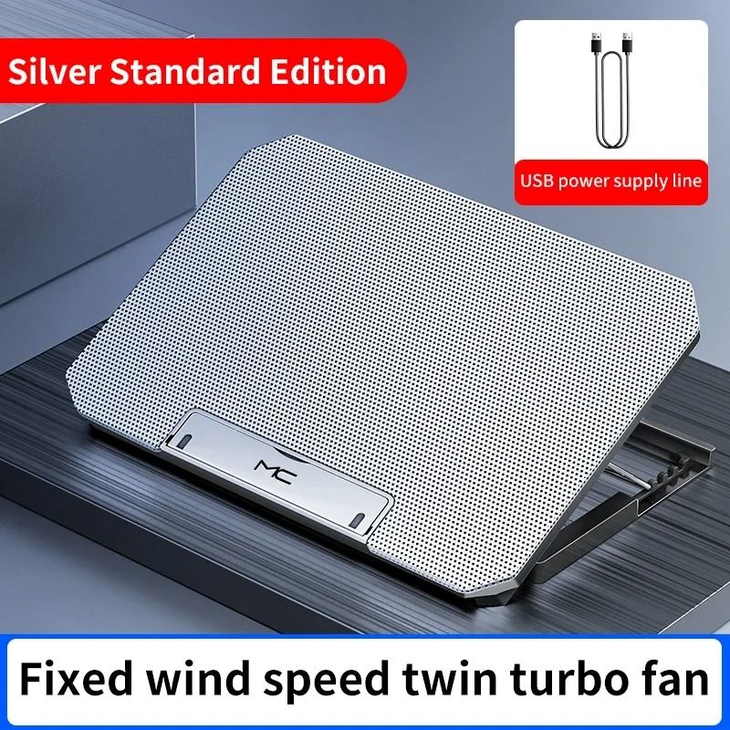 Q100 Gaming Laptop Cooling Pad LED Screen Laptop Cooler Stand 2600RPM Cooling Fan