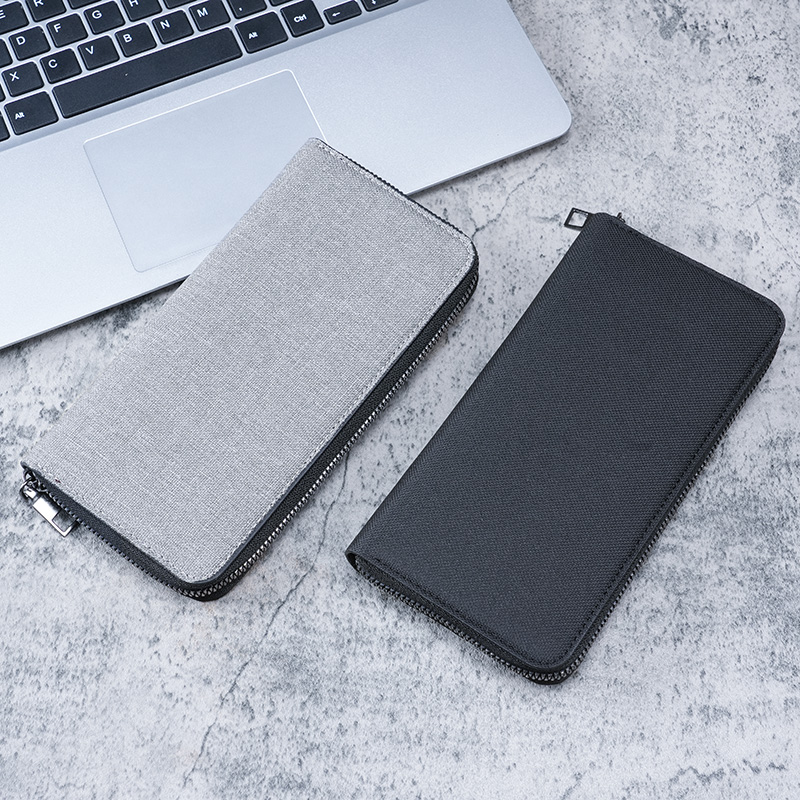Multi-Card Business Wallet for Men, Large Capacity Zipper Clutch