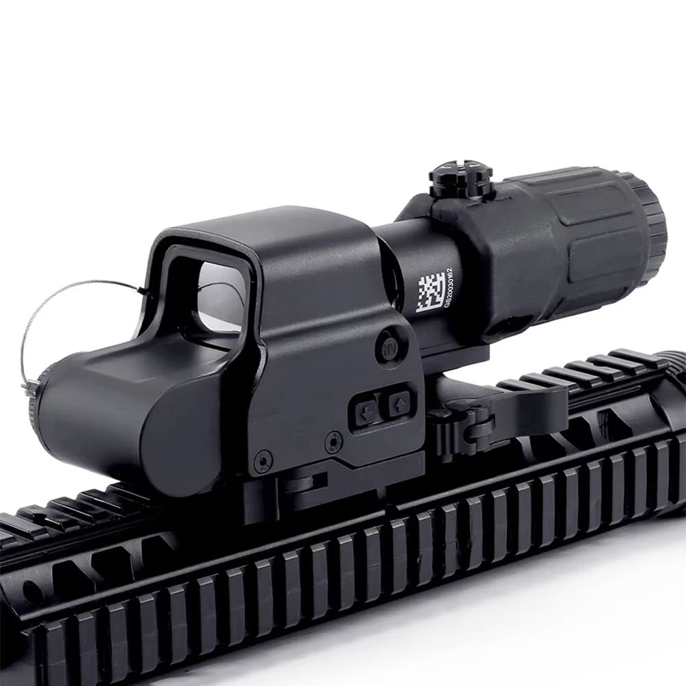 Tactical 558+G43 Holographic Red Dot Sight with 20mm Rail Mount & Quick Detach Lever – Hunting & Airsoft Optic