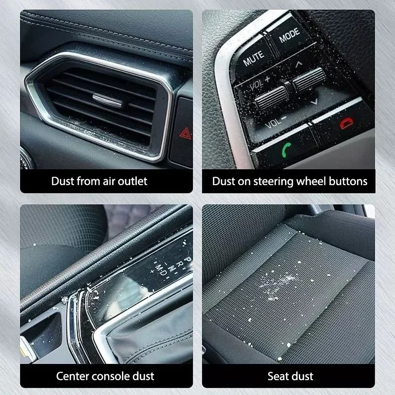 Dual-Ended Precision Car Interior & Air Vent Cleaning Brush