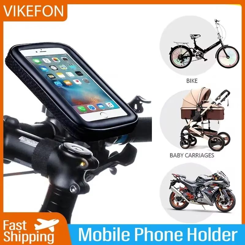 Waterproof Bike Phone Holder Handlebar Mount Case