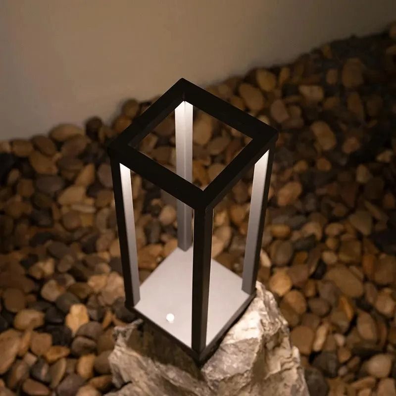 Modern European Rechargeable LED Table Lamp Cordless Hotel Style Ambient Light