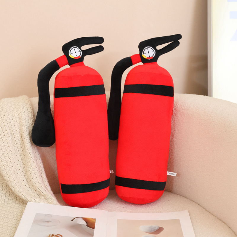 Creative Fire Extinguisher Plush Pillow Soft Stuffed Cushion for Home & Car