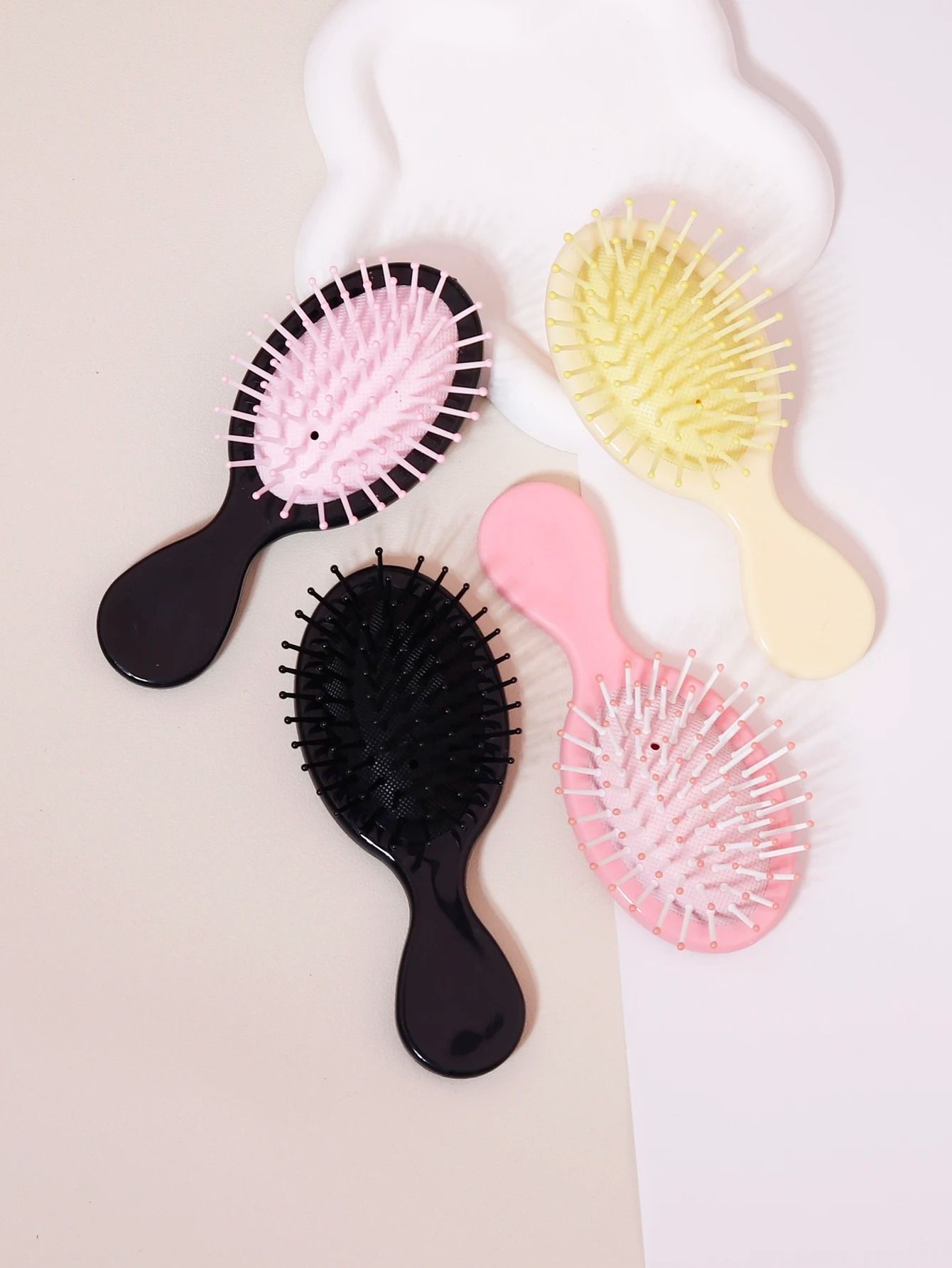 Mini Portable Massage Hair Brush Anti Static Cartoon Air Cushion Detangler