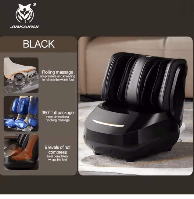Electric Calf and Foot Shiatsu Massager with Air Compression Deep Kneading Relief