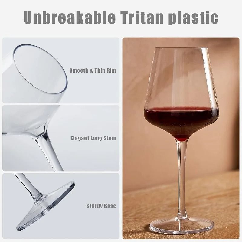 2-Piece Unbreakable Tritan Wine Goblet Set