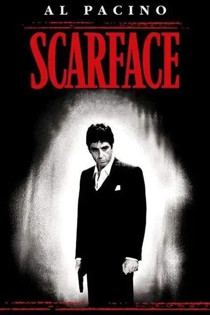 Scarface Poster Al Pacino Wall Art Gangster Movie Canvas Print