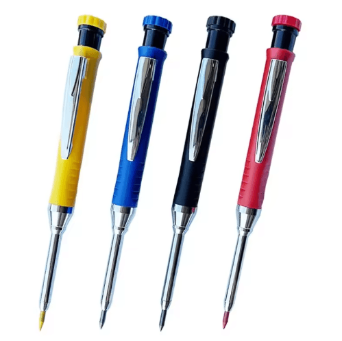 2.8mm Carpenter Mechanical Pencil Set – Long Head Marking Tool with Sharpener