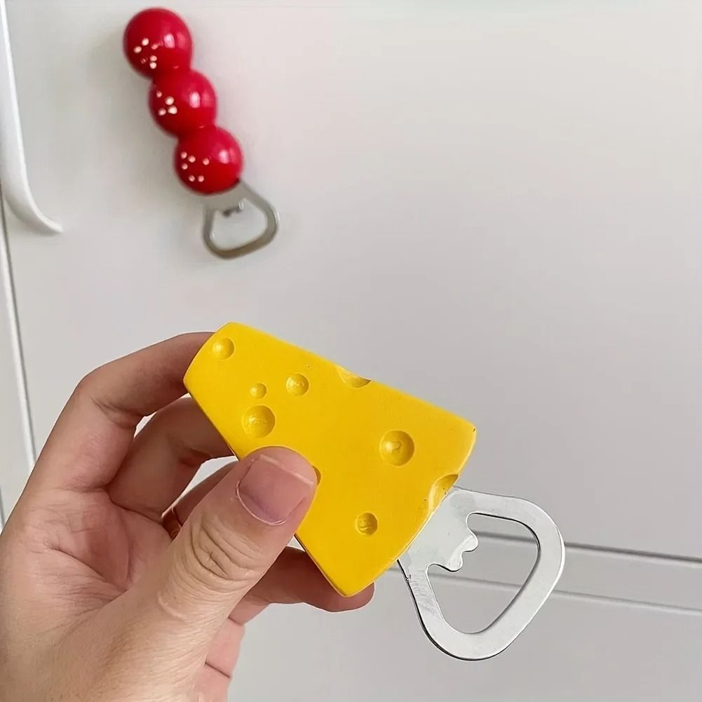 Magnetic Bottle Opener With Sugar Gourd And Cheese Design