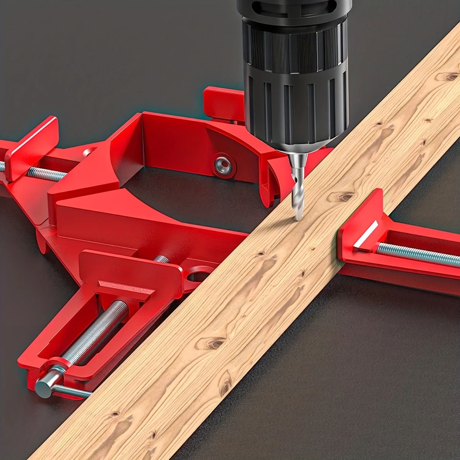 Premium Right Angle Clamp 90 Degrees Corner Clamp, Picture Frame Holder & Glass Holder for DIY Woodworking Hand Tools