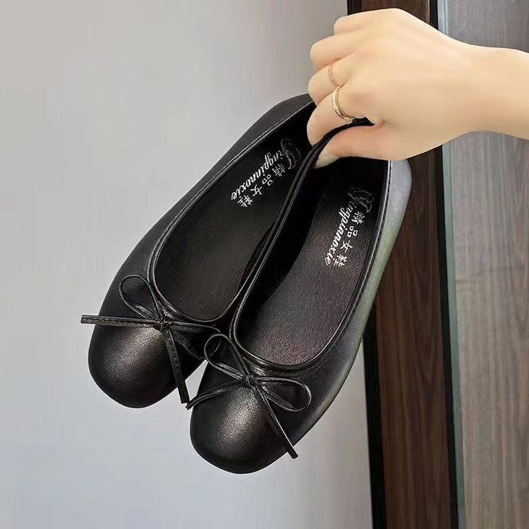 Flats Gentle Bow-Knot Design, Spring Summer New Arrival Evening Breeze Commuter Versatile Single Shoes