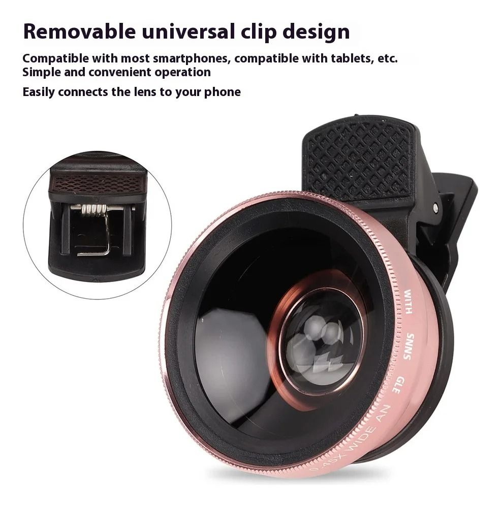 Professional HD 2-in-1 Wide Angle and Macro Smartphone Lens Kit