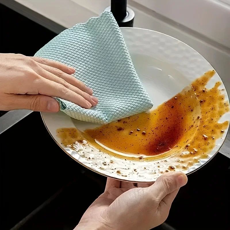 Reusable Microfiber Cleaning Cloths Set – 10/20-Pack Kitchen, Glass & Car Towels