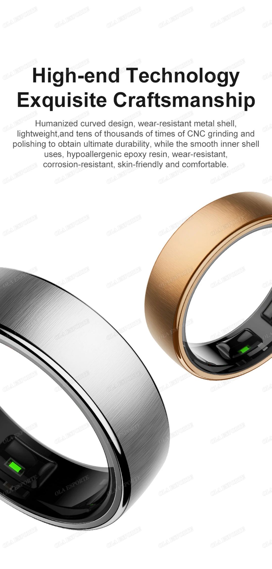 Waterproof Smart Health Ring