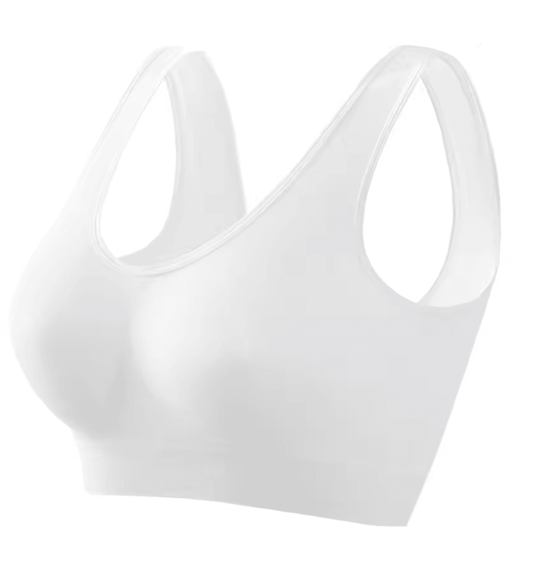 ElevateFit Seamless Push Up Sports Bra Breathable Wire Free Crop Top S to 5XL