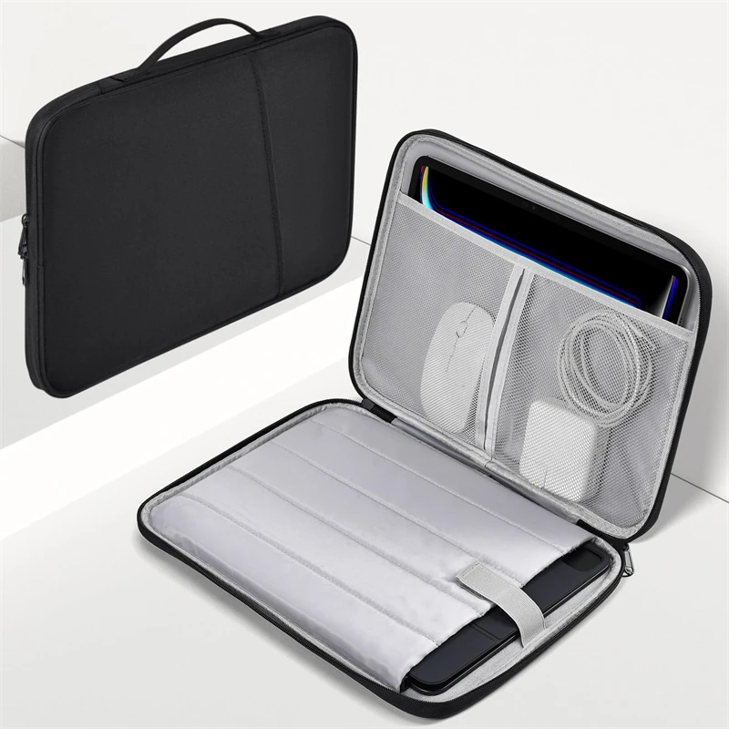 Laptop Sleeve Case for Macbook Air Chip, Portable Shockproof Handle Bag, Mac Book Pro Cover Accessories
