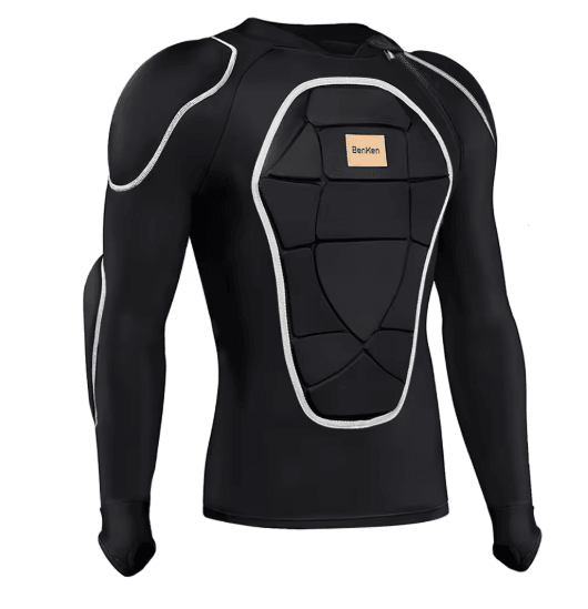 Winter Protective Ski Jacket with Built In Armor for Snowboarding & Motorcycle Riding