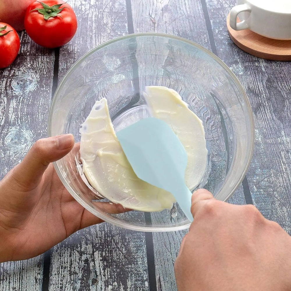 Silicone Spatula Set, Piece Non-Stick Heat Resistant Kitchen Tool Set for Cooking & Baking
