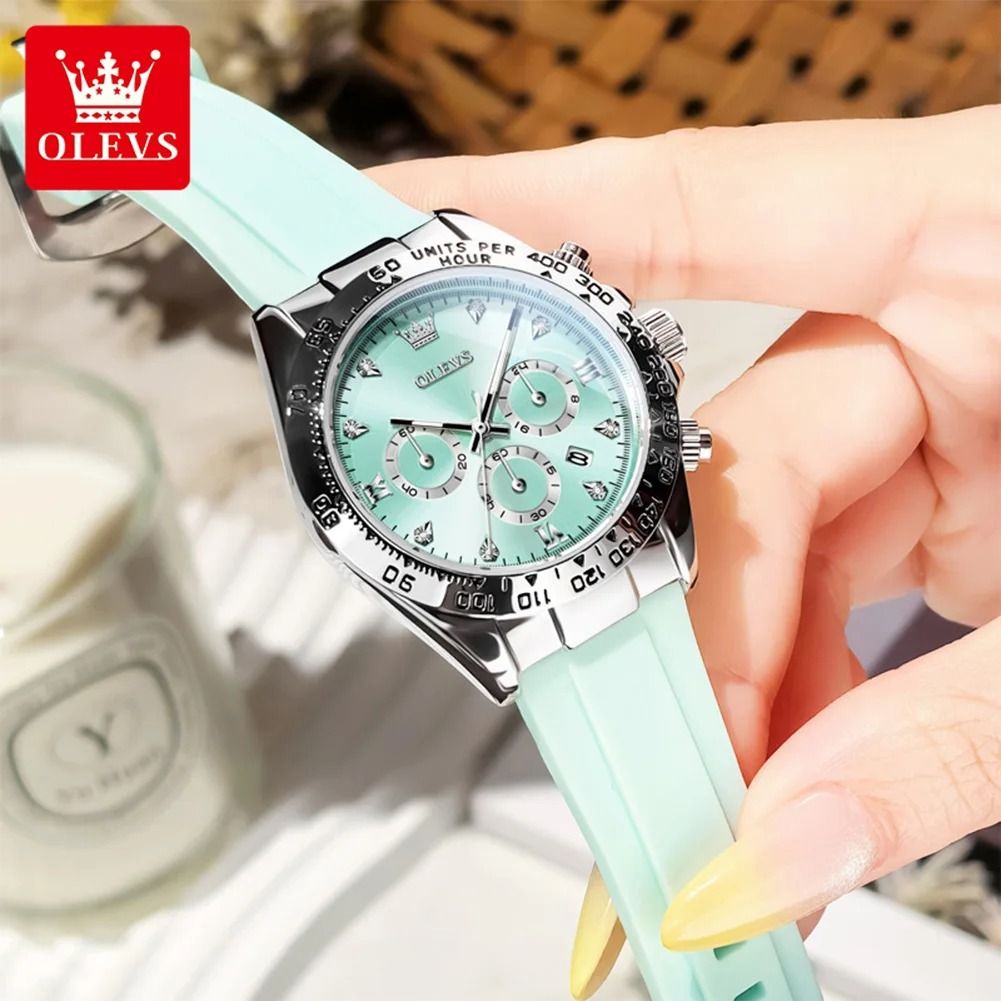 Womens Luxury Quartz Watch with Date and Luminous Display
