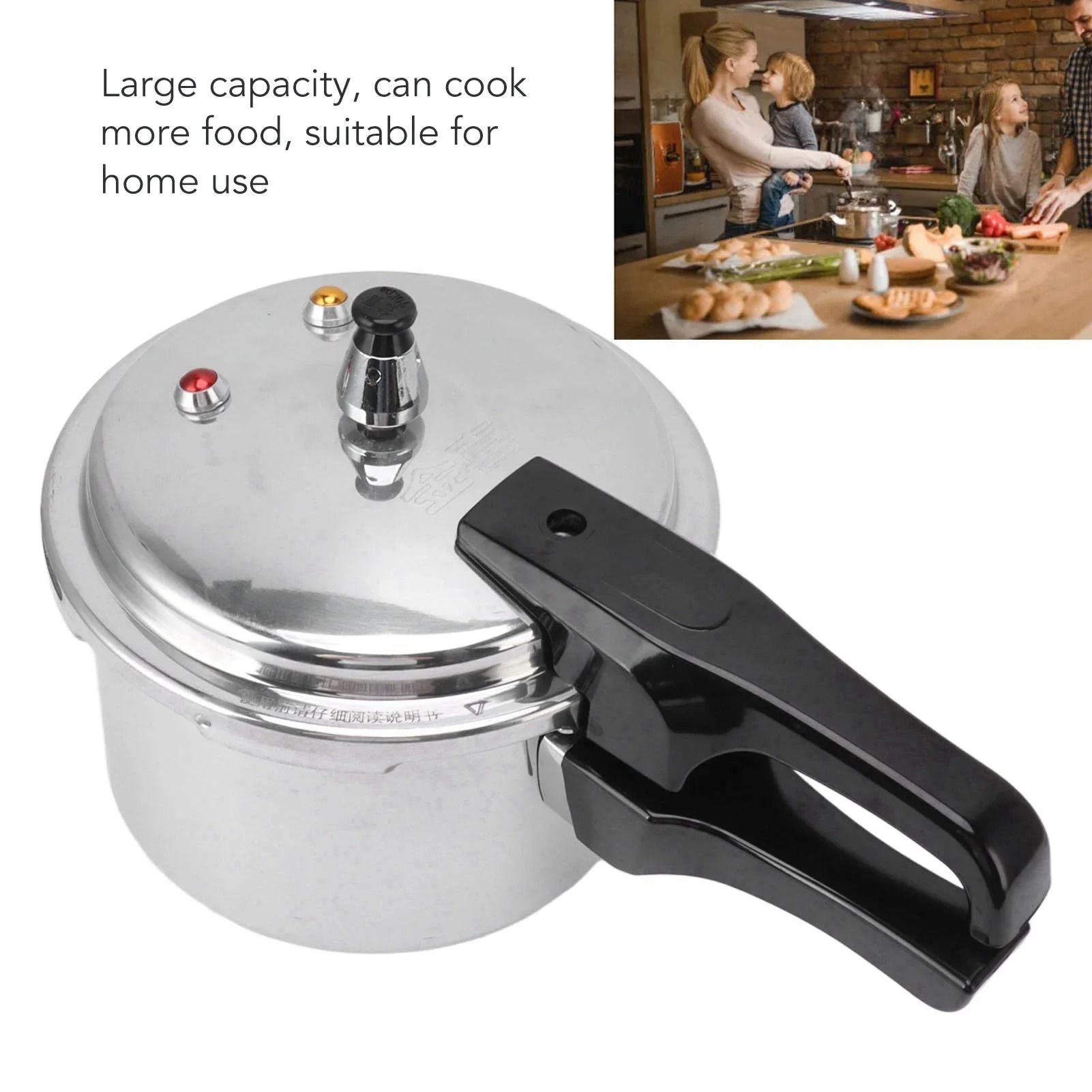 3 Liter Aluminum Alloy Pressure Cooker Mini Gas Stove Cooking Pot