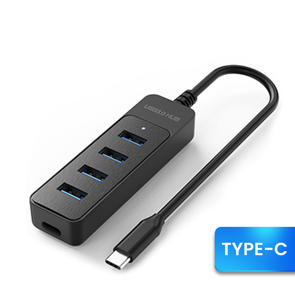 High-Speed 4 Ports USB HUB, Type C Expander Splitter , Multiport Adapter for PC, Laptop Accessories