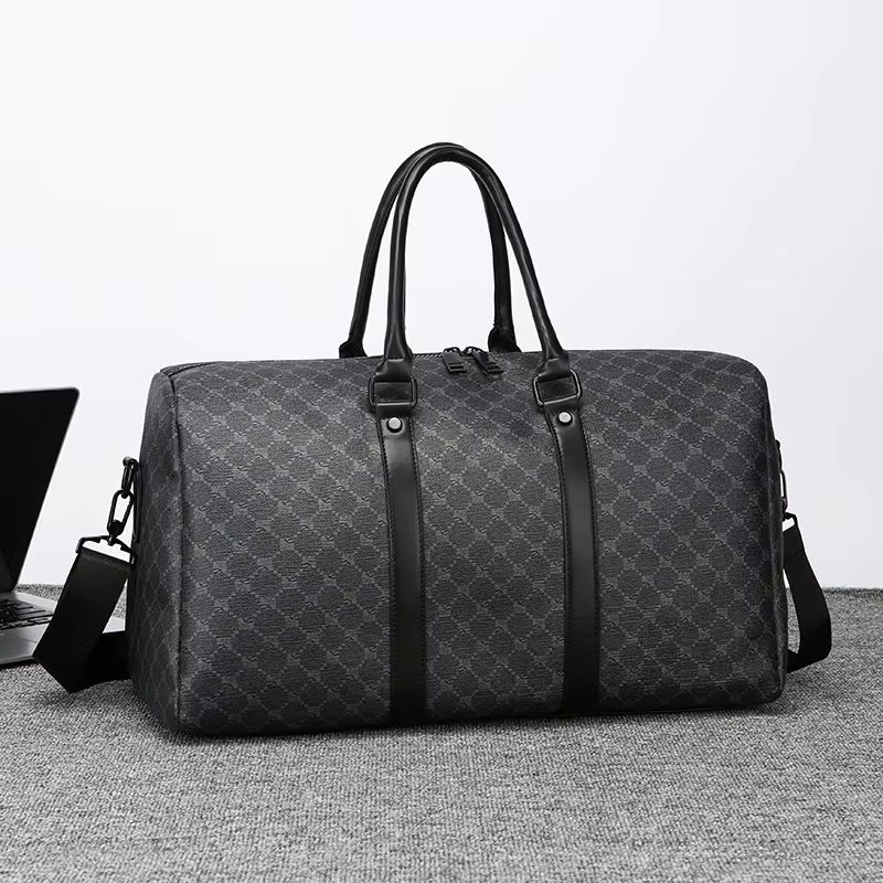 Men's Large Capacity Black Business Travel Duffel Bag