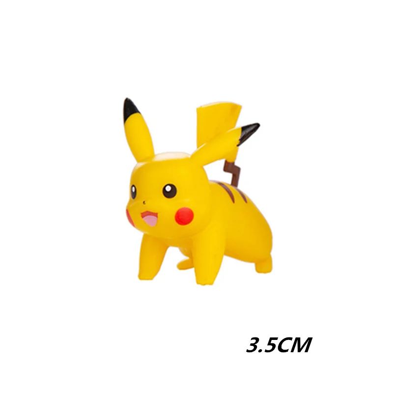 Takara Tomy Pokemon Mini Figures (4–13cm) – Pikachu, Mewtwo & Friends PVC Collectibles