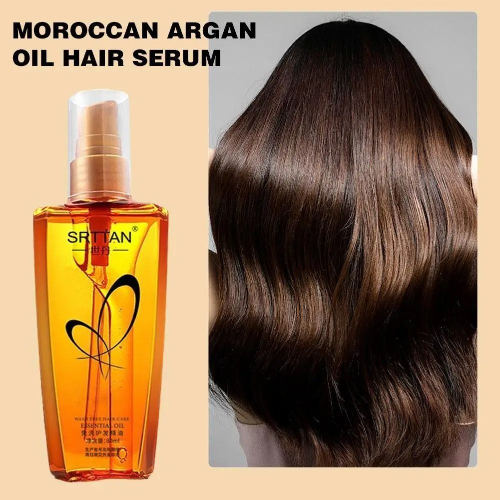 Lightweight Argan Oil Hair Serum for Shine and Repair