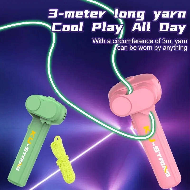 Rope Launcher Toy Adjustable Speed Spinning Rope Game for Kids & Adults