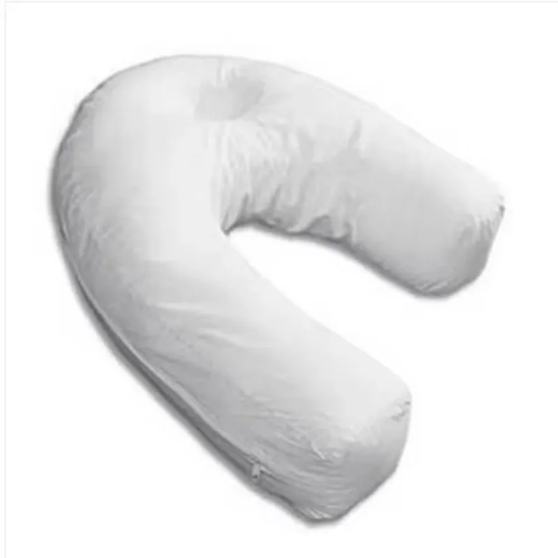 Contour Pillow for Side Sleepers, U Shape Neck & Back Pillow with Ear Hole for Comfort